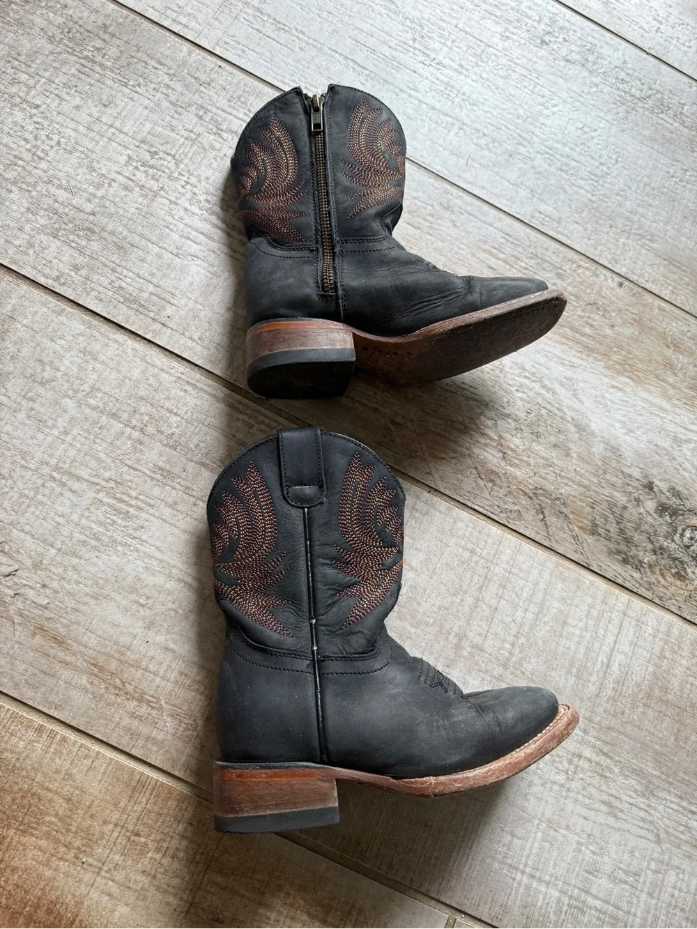 Jinetes Brown Leather Kids’ Boots Size 11